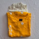 Chic Yellow Embroidered Kurti Set for Women