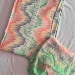 Pastel Zig-Zag Pure Cotton Chudidhar Material