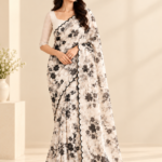 White Organza Saree-1